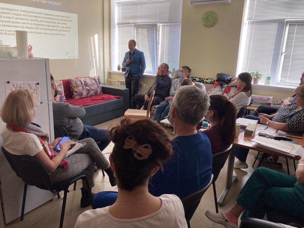 05-06 листопада пройшли чергові тренінги з симуляційного навчання «менеджмент гострого мозкового інсульту»